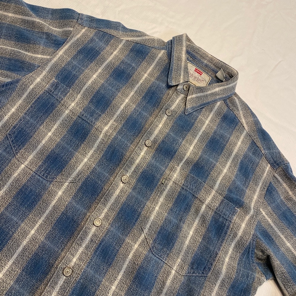 Levi’s Vintage Denim Plaid Shirt - Picture 2 of 16